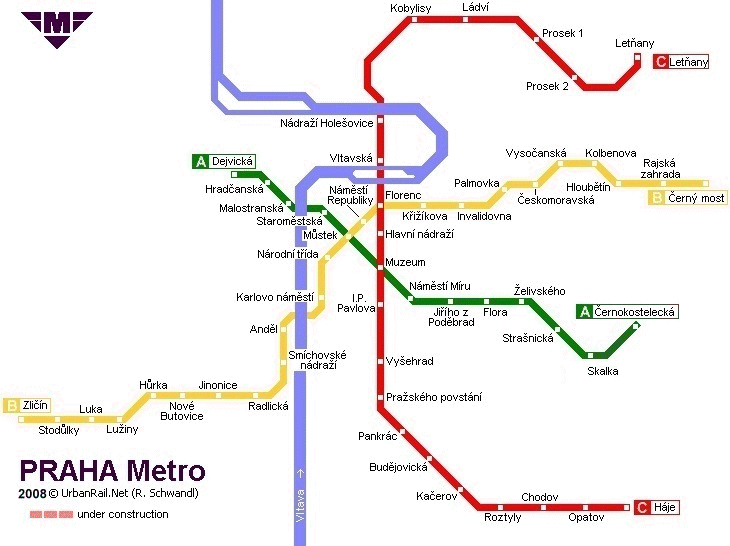 Plan metra 2008